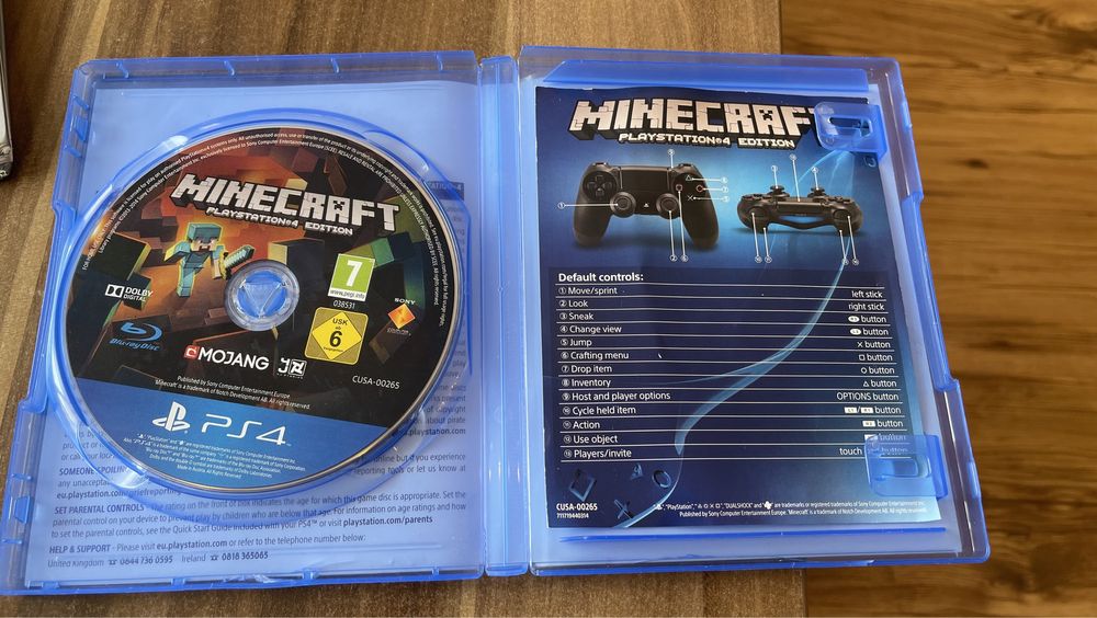 Диск с играта Minecraft PlayStation 4 Edition за Playstation 4