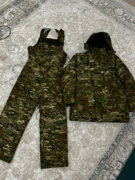 Зимний военный бушлат непромокаемый мултикам