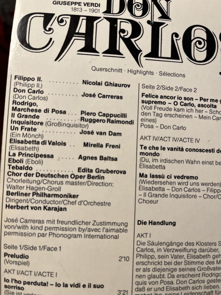 Viniluri de colecție, opera,Giuseppe Verdi, Von Karajan
