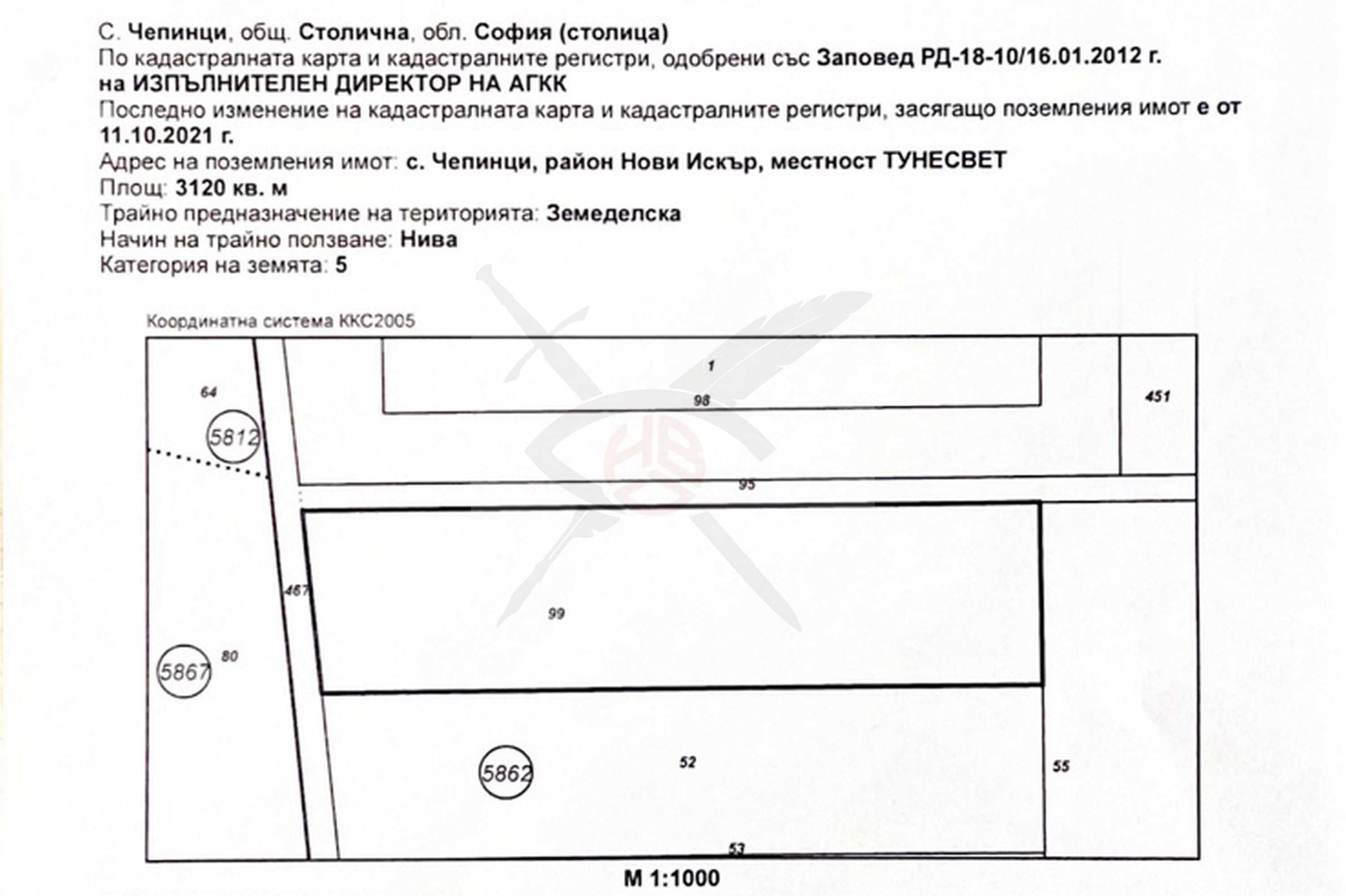 Парцел № 59250, с. Чепинци