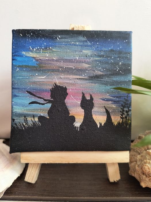 Ръчно рисувани акрилни картини