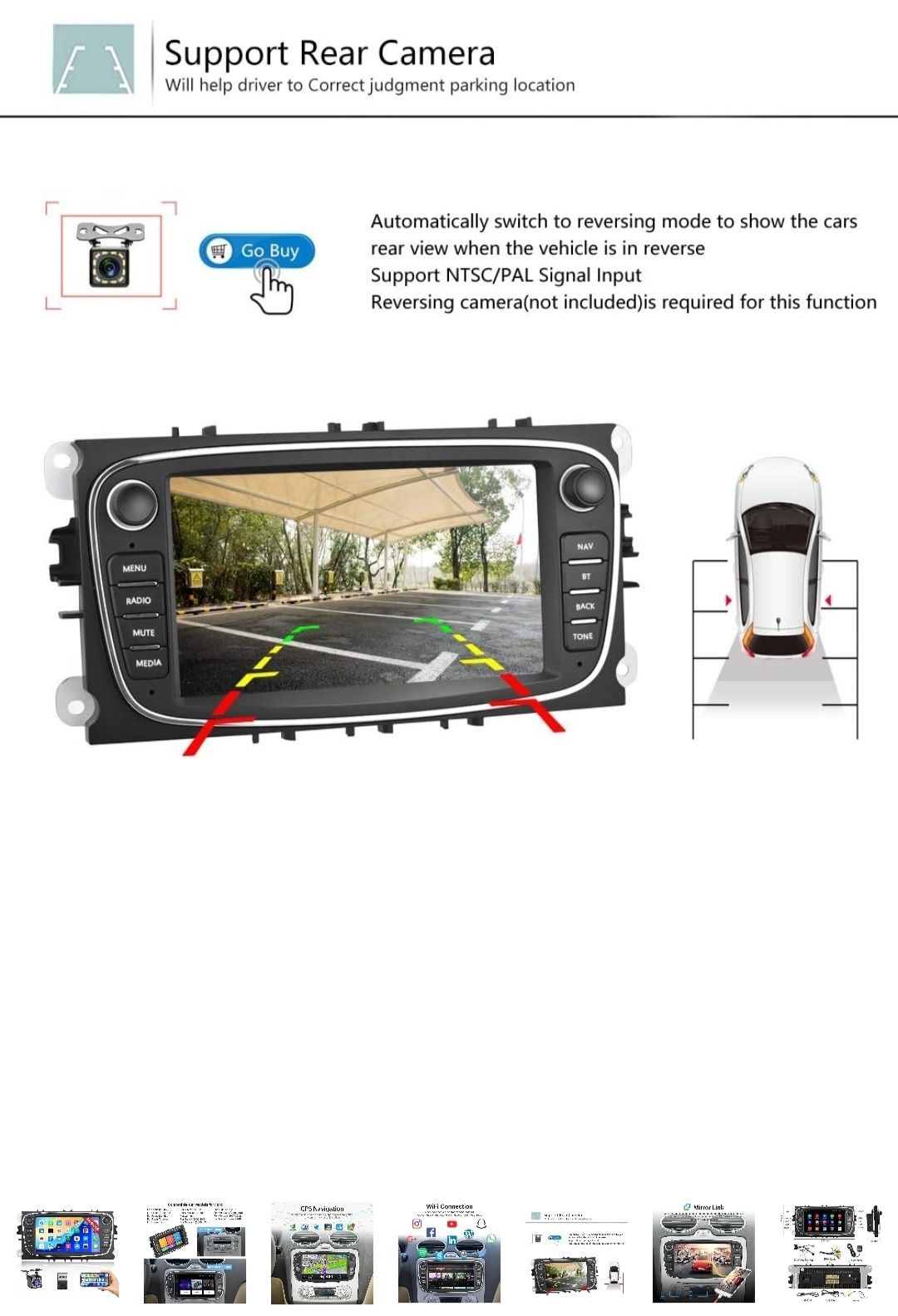 Navigatie FORD, Autoradio Android 2 DIN pentru Ford Focus GPS Naviga