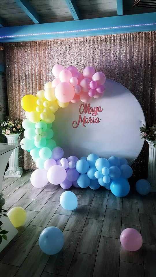 Arcada baloane aniversare majorat / Arcada baloane petrecere botez