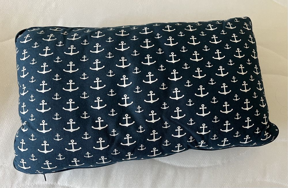 2 Perne model maritim. Huse detașabile cu fermoar