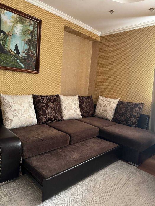 Угловой диван, раздвижной, 4-местный, с подъемный механизмом