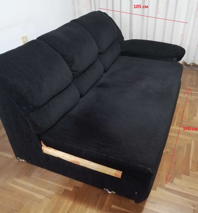 Ъглов диван с функция сън