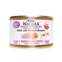 Conserva Wataha MONO PROTEIN Puppy, 94,3%Carne,Iepure,Mar&Dovleac,200g