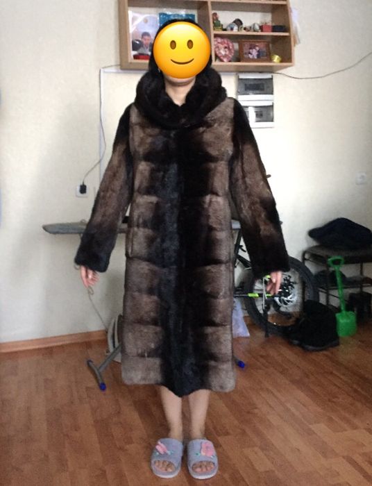 Норковая шуба в хорошем состоянии