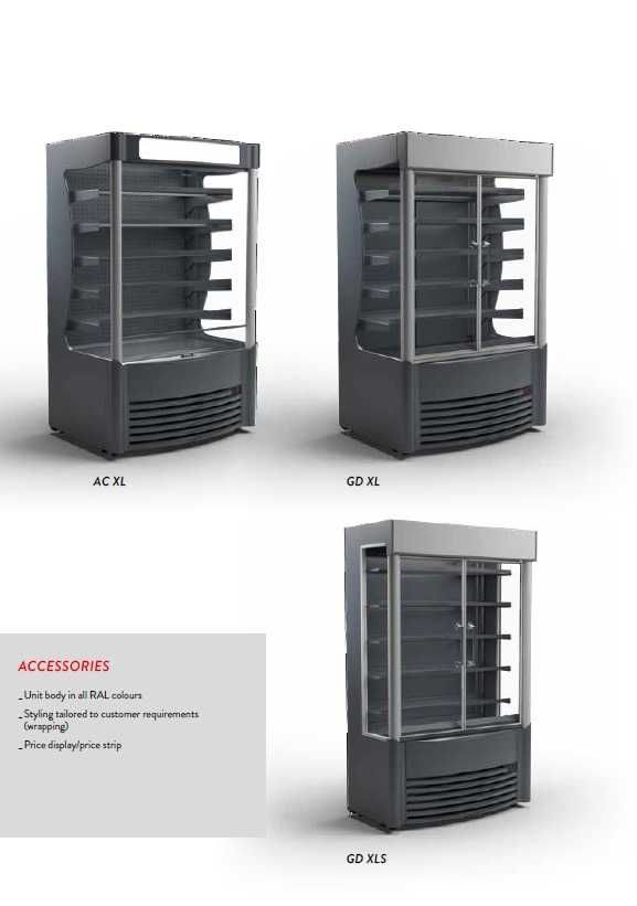 Vitrina verticala refrigerare AHT AC-XL GD / 2 usi / 120 cm / NOU