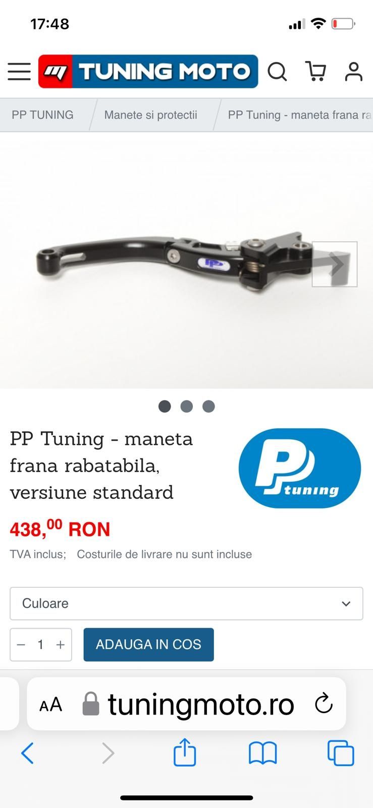 Maneta frana și ambreiaj PP Tuning