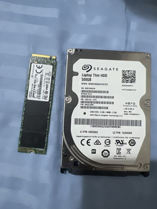 SSD m2- 256 Hdd-500g