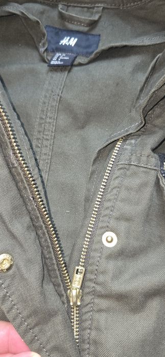 SH Jeaca verde kaki dame, gen Army, de la H&M, marimea 38 EUR sau 8 US