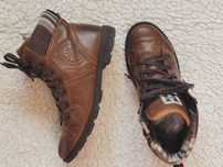 Ghete joase piele naturala maro Tommy Hilfiger
