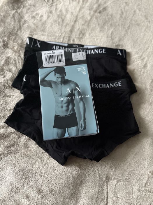 Armani Exchange set 2 boxeri negri marimea S noi originali