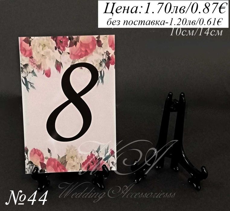 Номера за маси, Тейбъл карти с имена на гостите