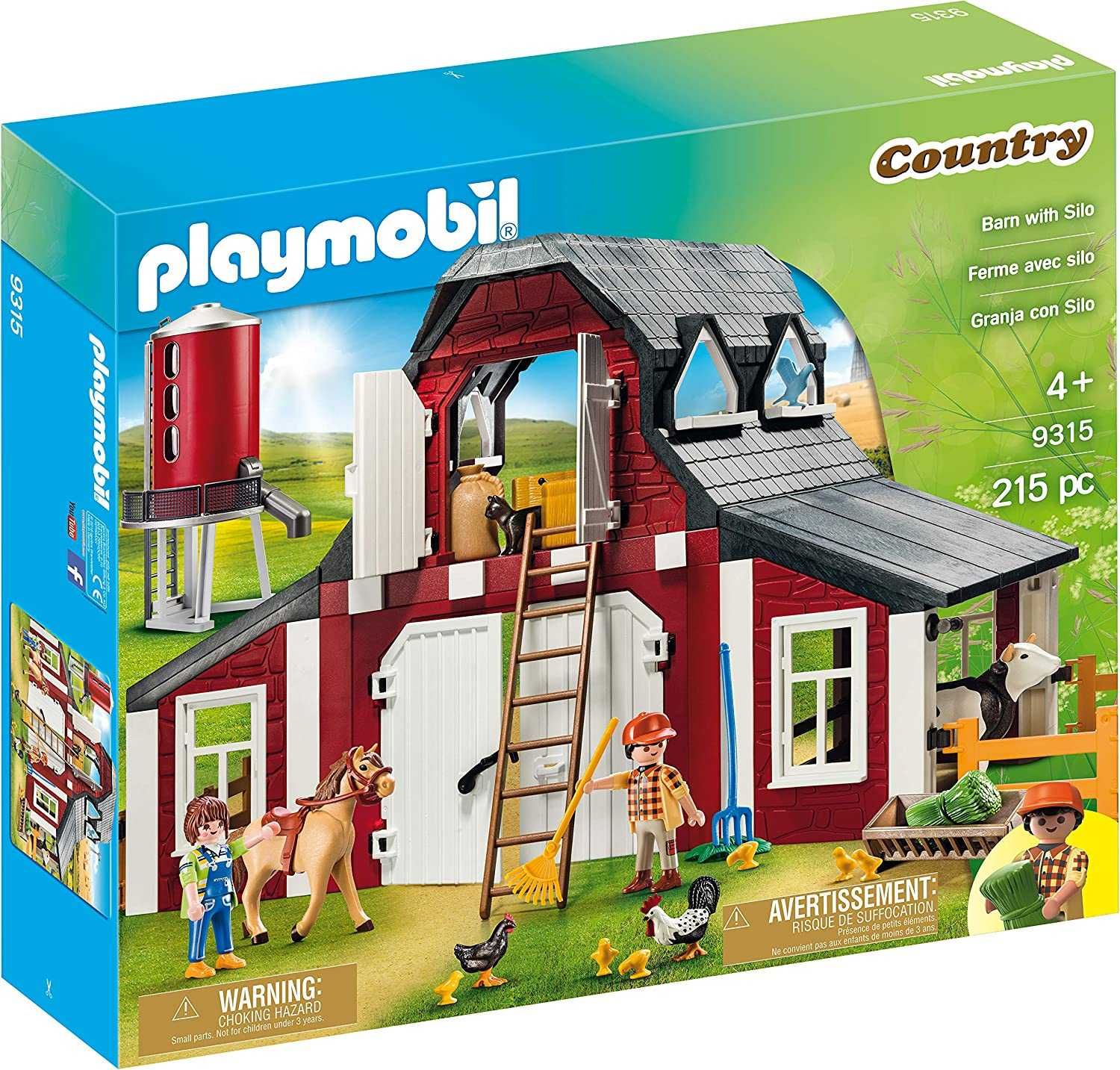 Playmobil 9315 Голяма Селска Ферма с Животни Плевня със Силоз
