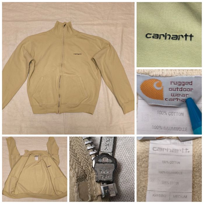 Bluza Hanorac Carhartt mărime M cu fermoar vintage cu DEFECT