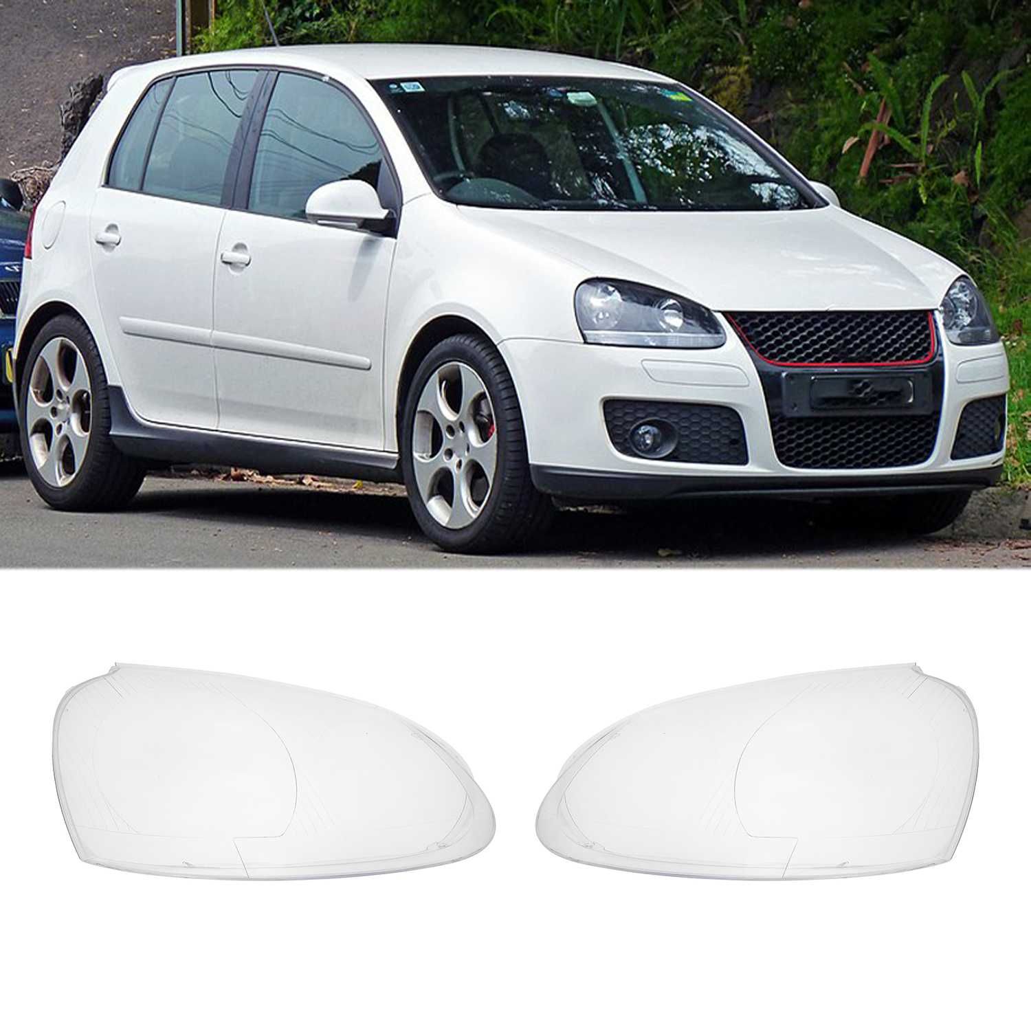 Стъкла / капаци за фарове - Vw Golf 5, голф 5, ваг