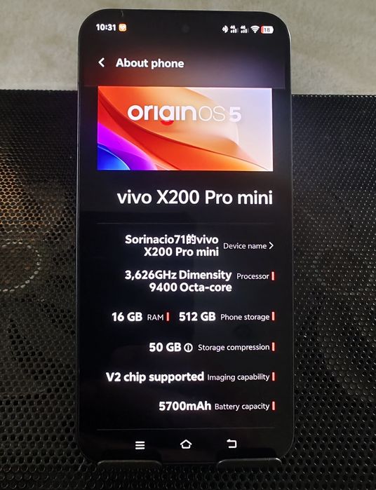 Vivo X200 Pro Mini 16GB/512 GB impecabil, la cutie cu toate accesoriil