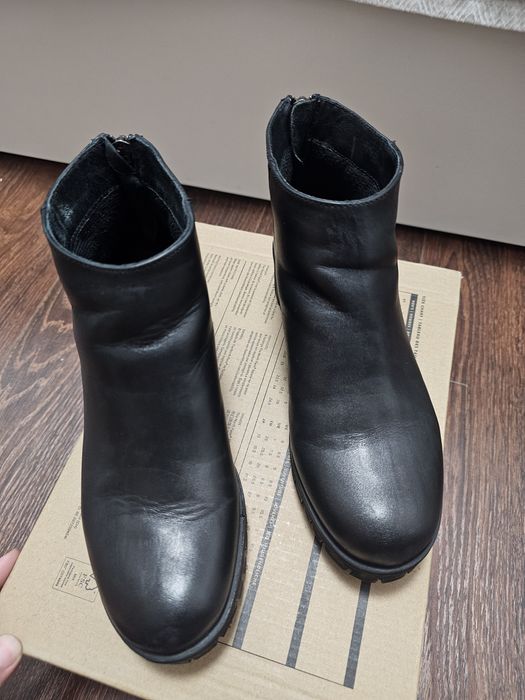 Дамски боти естествена кожа Bata