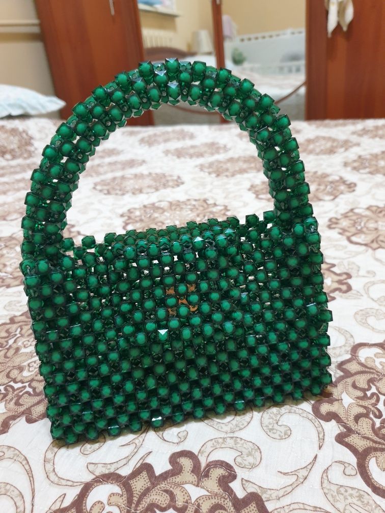 Сумка из бисера с магнитом