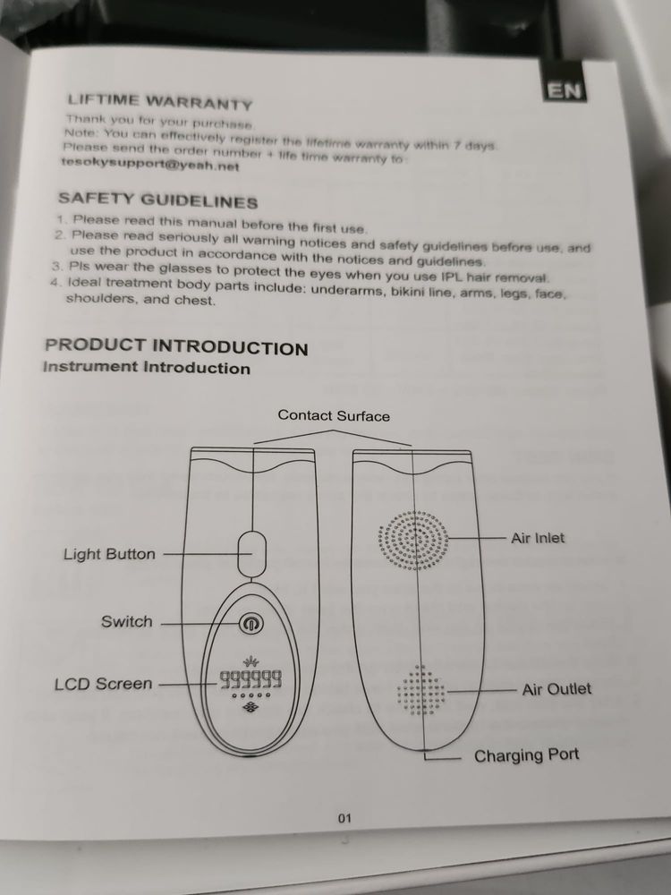 Epilator laser nou
