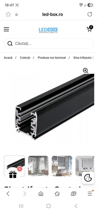 Pentru spoturi  sina metalica