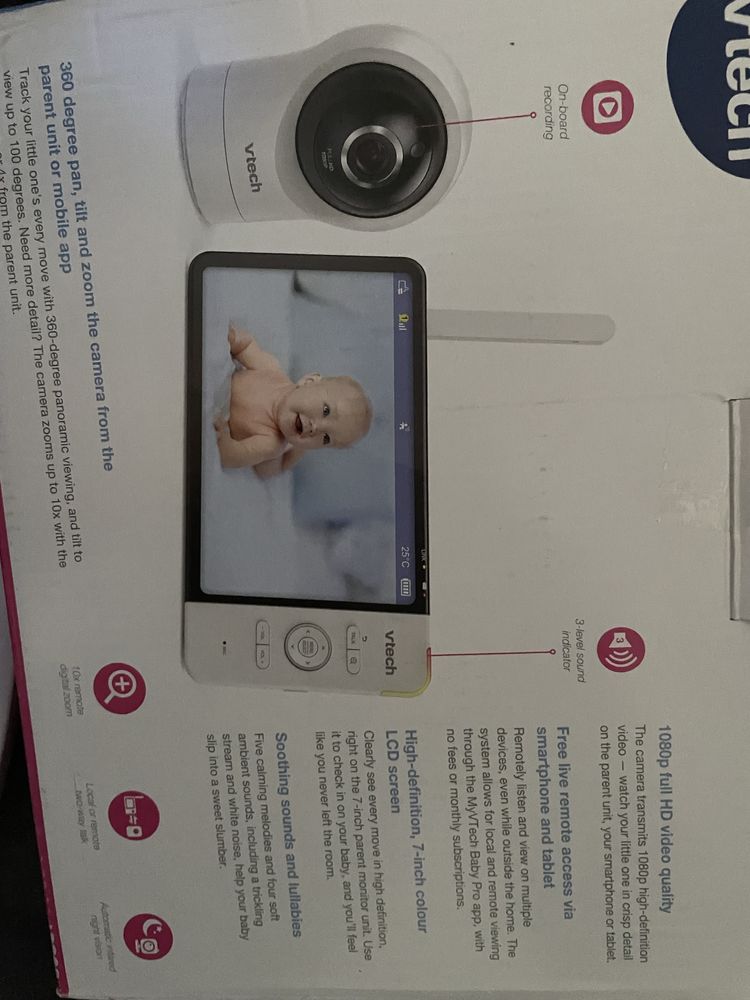 Baby monitor Vtech 7 inch