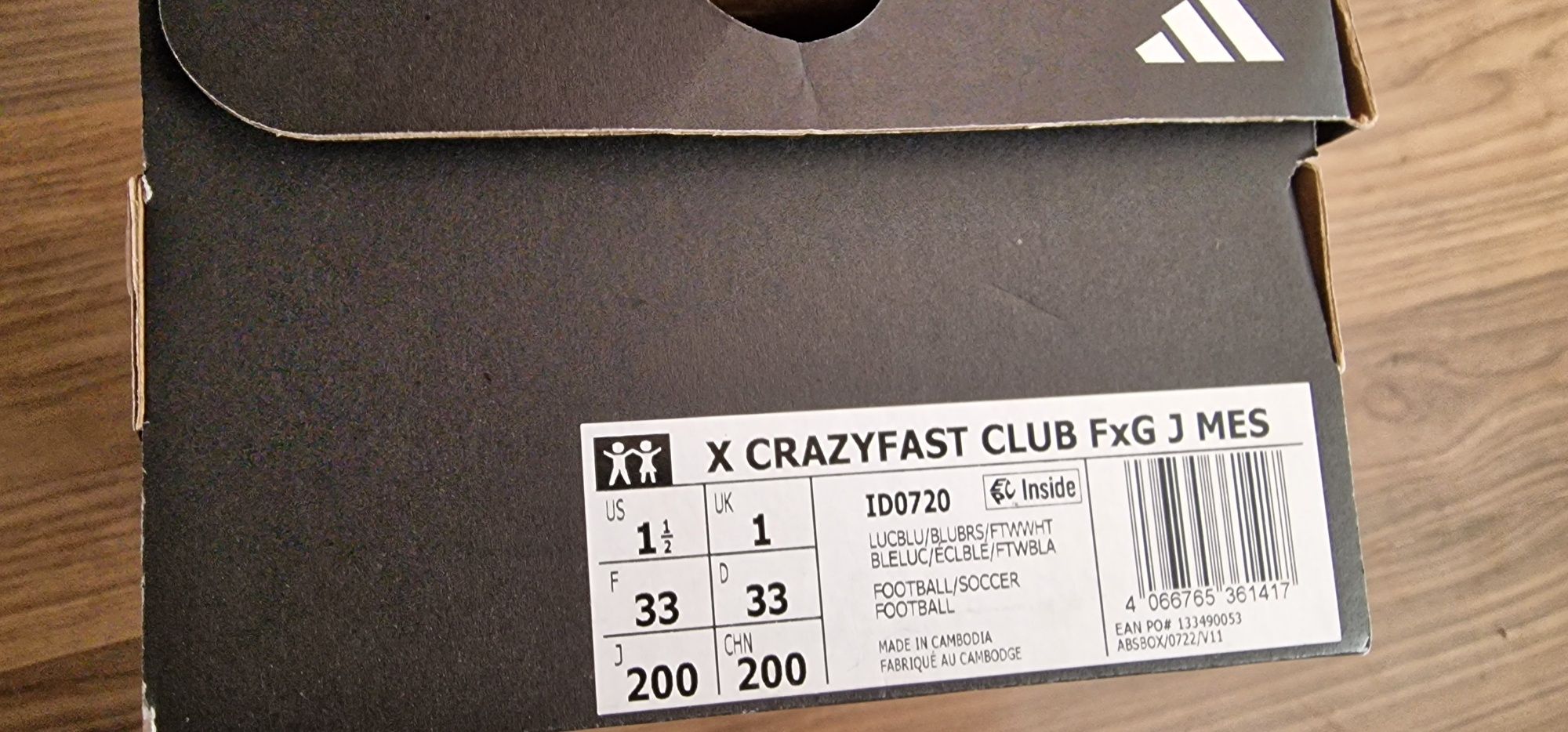 33  Номер 20см стелка     ADIDAS PERFORMANCE Обувки X Crazyfast Messi