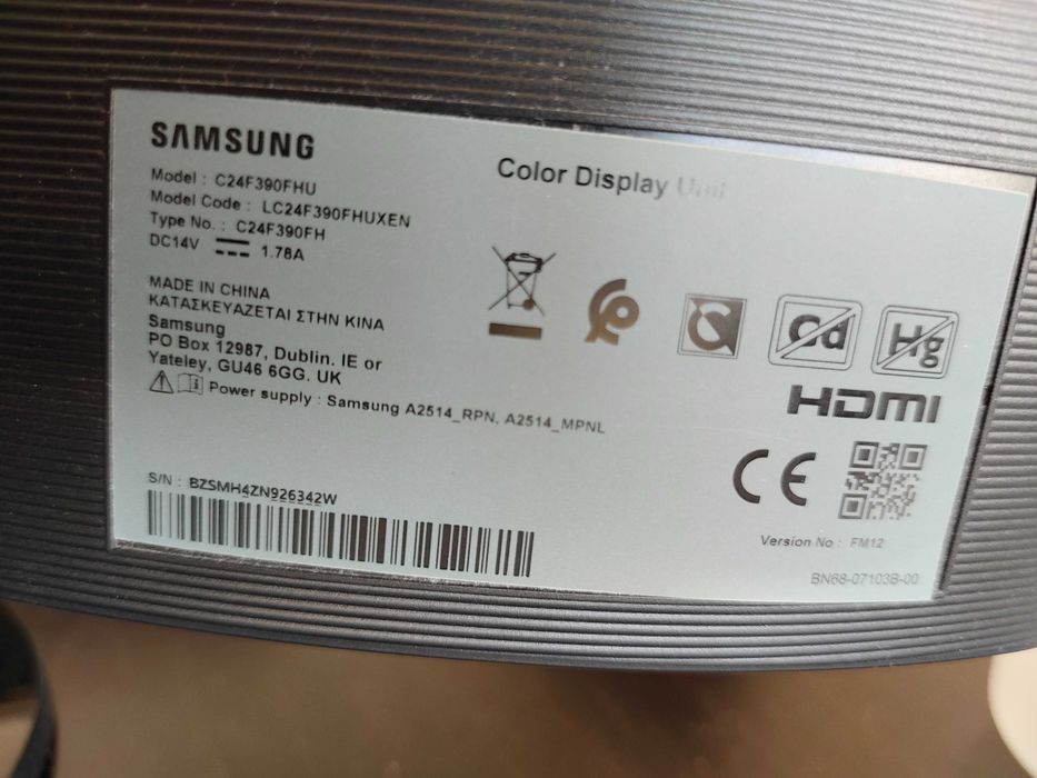 Монитор Samsung, LED, 23,5 инча