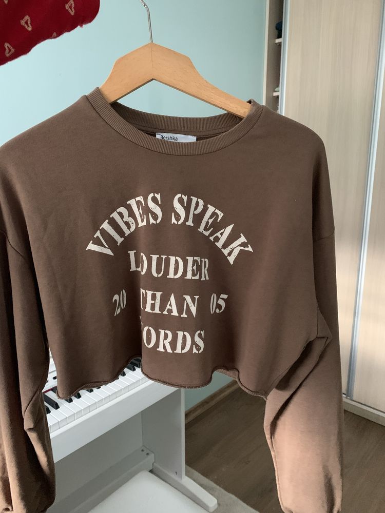 блуза с дълъг ръкав Bershka XS/S