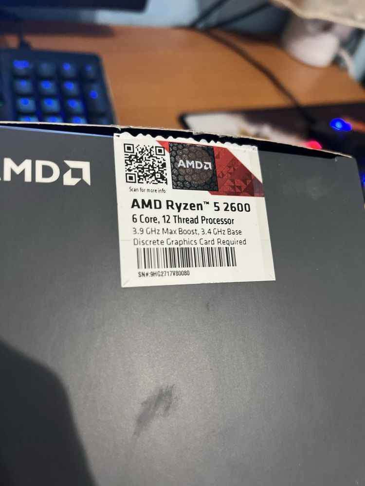 Процесор Ryzen 5 2600 + охладител