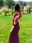 Rochie elegantă cu dantelă aplicată