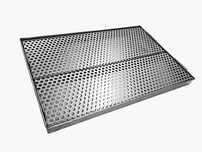 Tăvi inox picurător pahare.