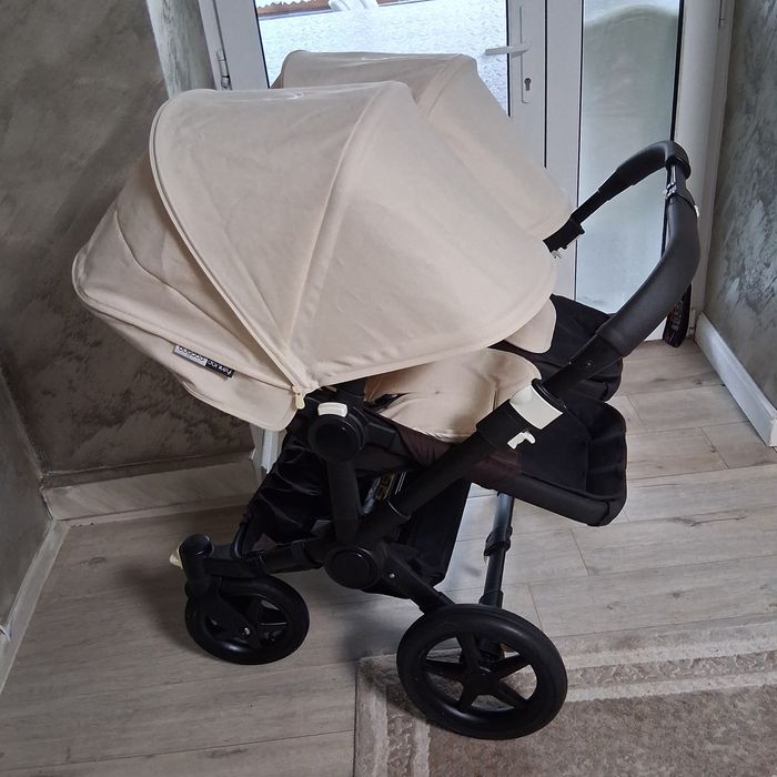 Carucior gemeni bugaboo donkey + scaune auto maxi cosi