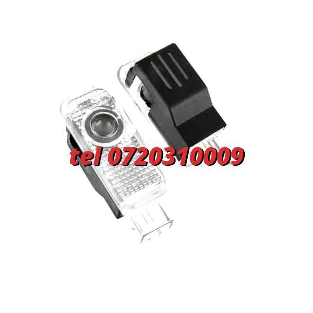 Set 2 Proiectoare Portiere Led Logo Emblema Audi Si S Line Dedicate