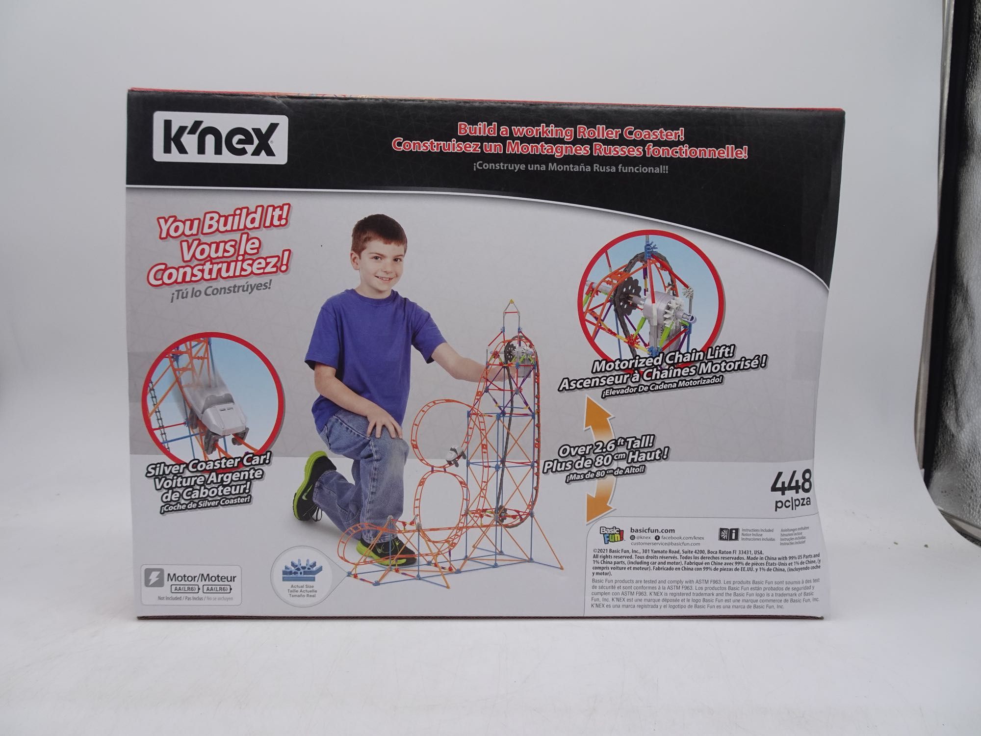 K'NEX 80216 Amazin' 8 Coaster, set de construcție pentru copii 448 pc