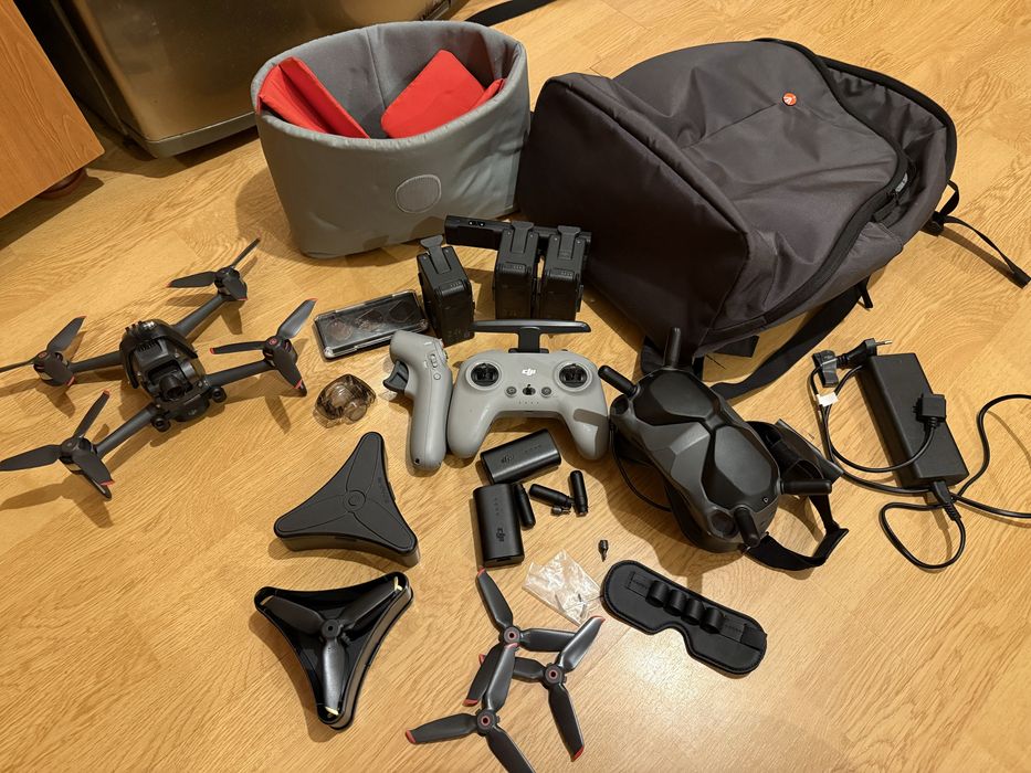 drona dji fpv fly more combo, acesorii full + rucsac nx