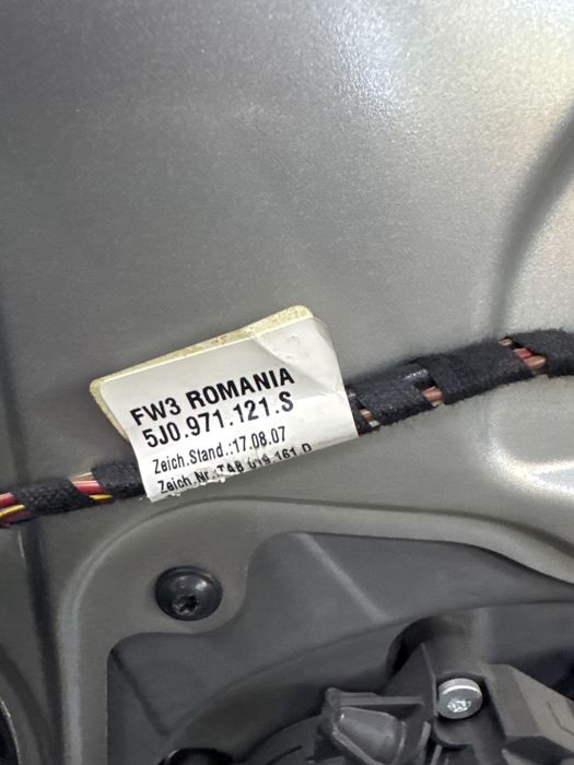 Instalatie/cablaj portiera dreapta fata SKODA FABIA II 542 2006 - 2014