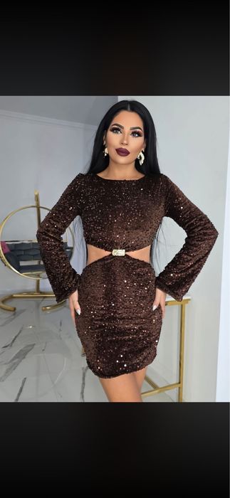 Коктейлна мини рокля