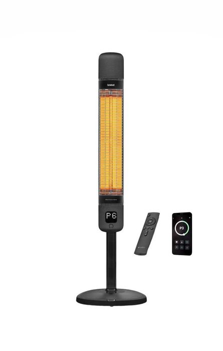 Incalzitor terasa si interior-infrarosu Luxeva SMART PRO FR Negru/ alb