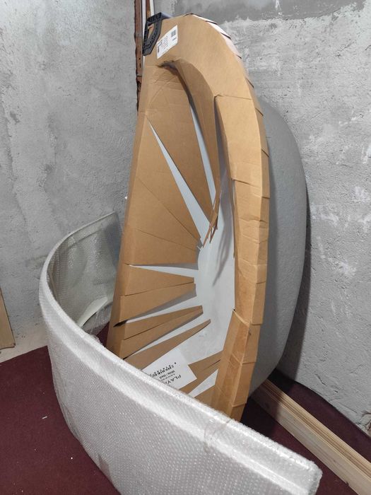 Vand Cada Acril PLAYA asimetrica L 160x90 stanga