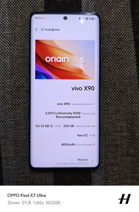 Vivo x90 zeiss 12/256