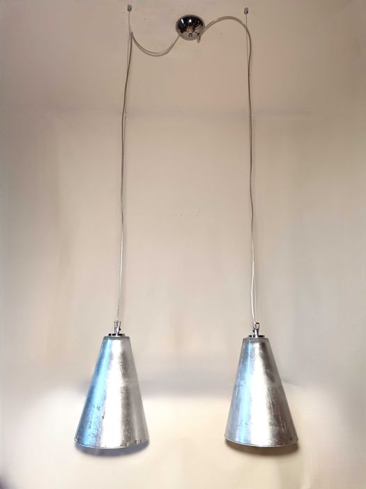 Lustra (1 din 2) Mid-Century, Iluminat arhitectural, RUGGIU, vintage