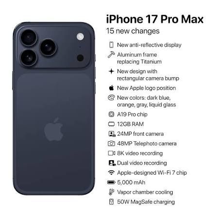 Iphone 17 pro max