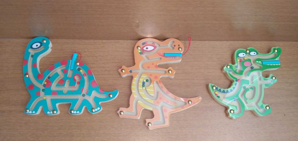 Дървени магнитни лабиринти 10 модела НОВО! / Дървени играчки