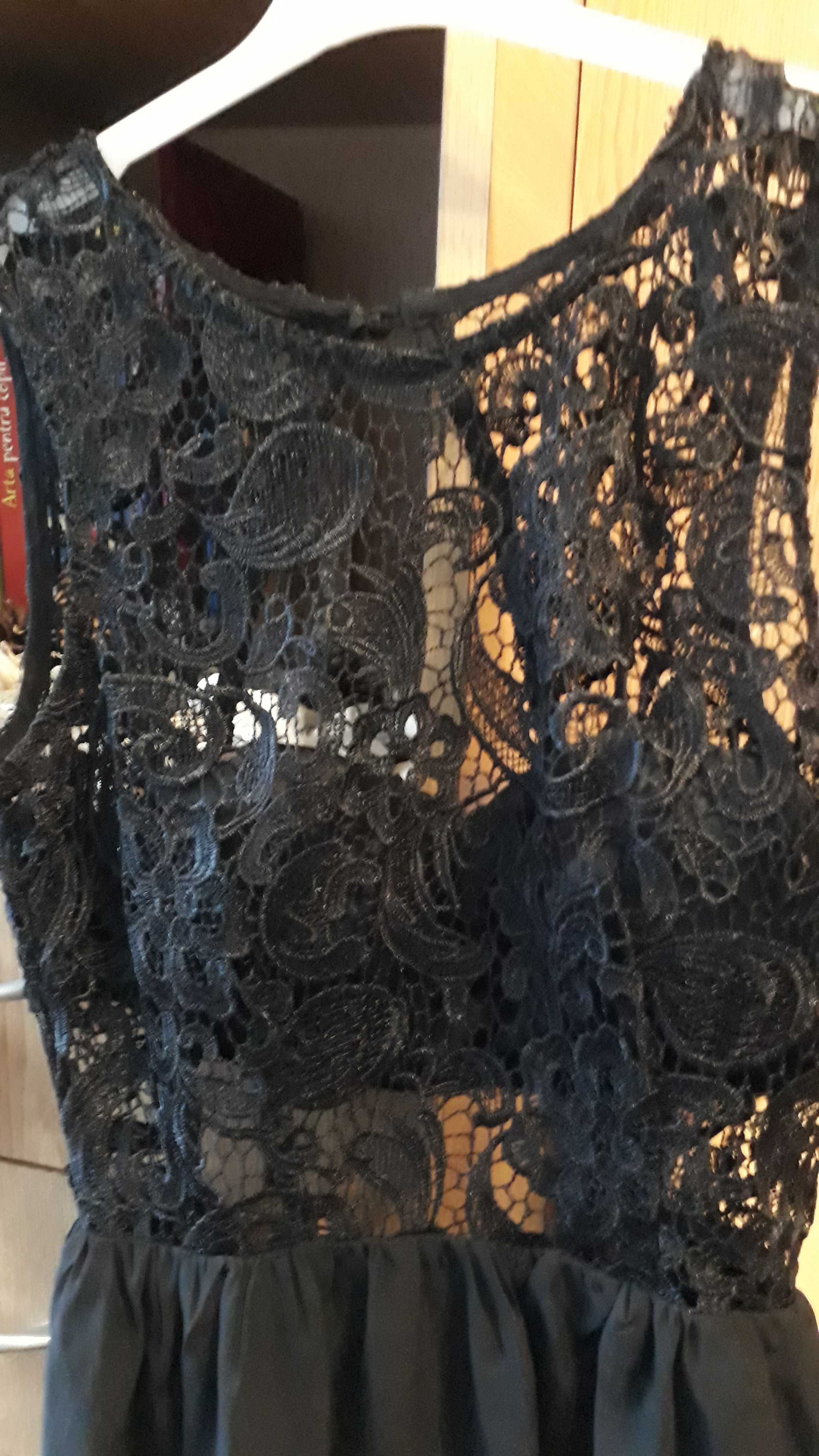 Rochie de seară, neagră, M