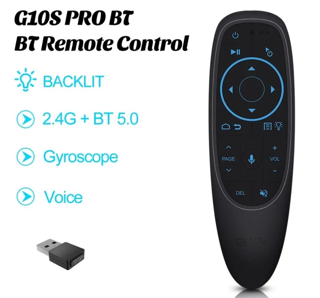 Telecomanda smart cu air mouse wifi bluetooth microfon pentru tv, pc,