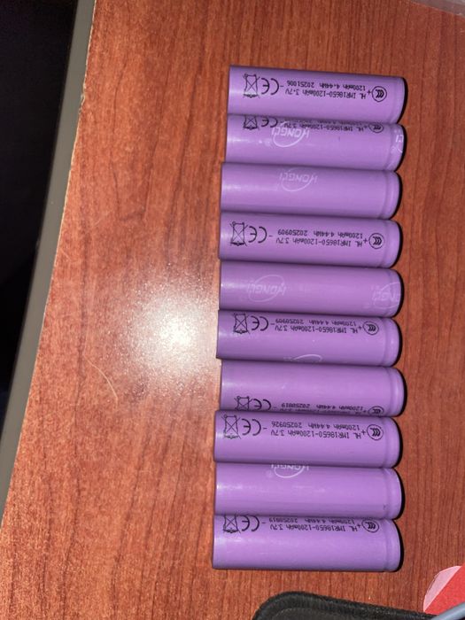 новые аккумуляторы 18650 штук 1200mah