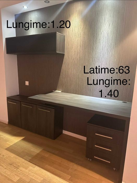 Birou din lemn+dulap